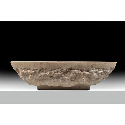 ANZZI Moon Vessel Sink in Classic Cream Marble