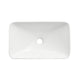 Aria Series 22 in. Ceramic Rectangular Vessel Bathroom Sink Basin in White