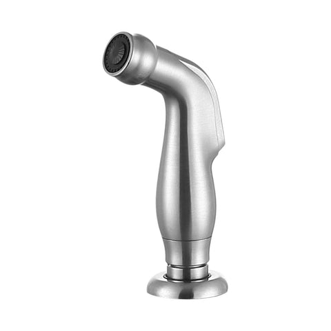 Highland Single-Handle Standard Kitchen Faucet with Side Sprayer in Brushed Nickel