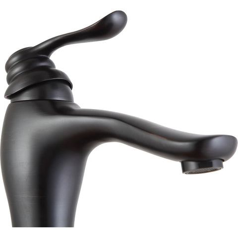 Anfore Single Hole Single Handle Bathroom Faucet in Oil Rubbed Bronze