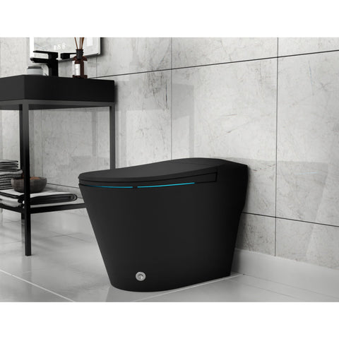 TL-ST950WIFI-MB - ANZZI ENVO Echo Elongated Smart Toilet Bidet in Matte Black with Auto Open, Auto Flush, Voice and Wifi Controls