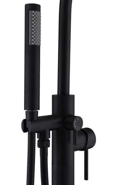 Gazelle Series 2-Handle Freestanding Claw Foot Tub Faucet with Hand Shower