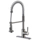 Eclipse Single Handle Pull-Down Sprayer Kitchen Faucet in Brushed Nickel