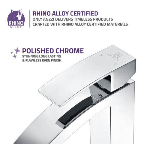 ANZZI Tutti Single Hole Single-Handle Bathroom Faucet