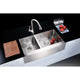 ANZZI ELYSIAN Series 36 in. Farm House 40/60 Dual Basin Handmade Stainless Steel Kitchen Sink