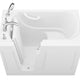 ANZZI Value Series 26 in. x 46 in. Left Drain Quick Fill Walk-in Soaking Tub in White