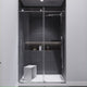 48 in. by 76 in. Frameless Sliding Shower Door in Chrome with Handle