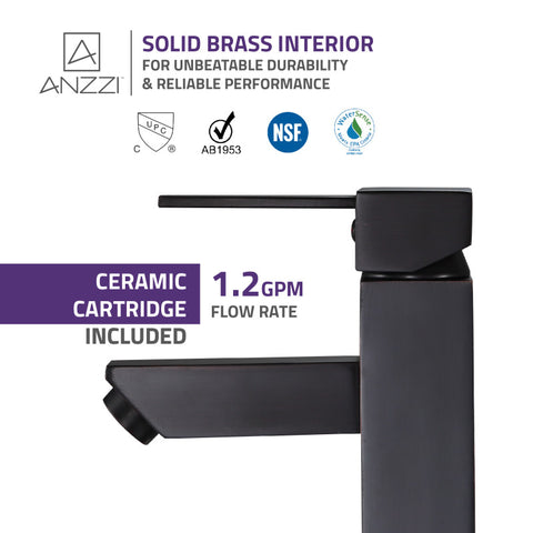 ANZZI Pygmy Single Hole Single Handle Bathroom Faucet