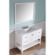 VT-MRCT1048-WH - ANZZI Montaigne 48 in. W x 22 in. D Bathroom Bath Vanity Set in White with Carrara Marble Top with White Sink