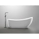 ANZZI Talyah Series 5.92 ft. Freestanding Bathtub in White