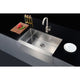 ANZZI Elysian Farmhouse Stainless Steel 32 in. 0-Hole Single Bowl Kitchen Sink in Brushed Satin