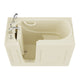 AZ2653LBS - ANZZI Coupe Series 26 in. x 53 in. Left Drain Quick Fill Walk-In Soaking Tub in Biscuit