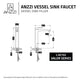 ANZZI Valor Single Hole Single-Handle Bathroom Faucet