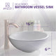 ANZZI Deux Series Ceramic Vessel Sink in White