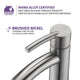 ANZZI Quartet Single Hole Single-Handle Bathroom Faucet