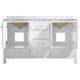 VY-CA006022-WHT - ANZZI Chateau 60 in. W x 22 in. D Bathroom Vanity in White with Carrara White Marble Top