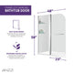 ANZZI Galleon 48 in. x 58 in. Frameless Tub Door with TSUNAMI GUARD