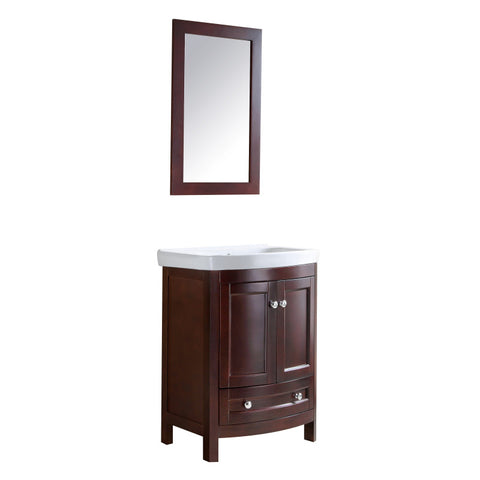 V-MRG008-24 - ANZZI Montresor 24 in. W x 34 in. H Bathroom Vanity Set in Rich Walnut