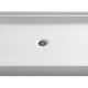 Jebel 36 x 60  in. Center Drain Single Threshold Shower Base in White