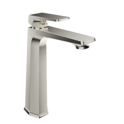 L-AZ904BN - ANZZI Single Handle Single Hole Bathroom Vessel Sink Faucet With Pop-up Drain in Brushed Nickel