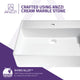 Tilia Solid Surface Vessel Sink in Matte White
