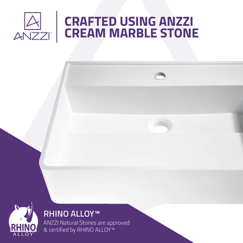 Tilia Solid Surface Vessel Sink in Matte White