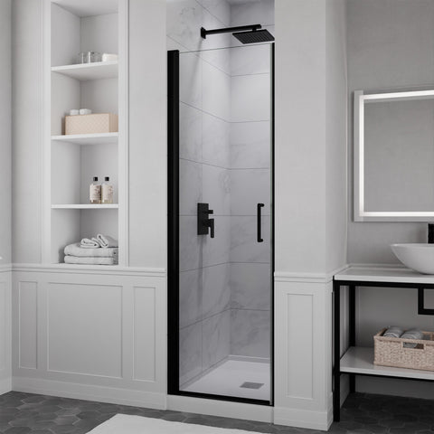 ANZZI Lancer 23 in. x 72 in. Semi-Frameless Shower Door with TSUNAMI GUARD