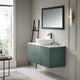 Siena Series 17 in. Ceramic Rounded Vessel Square Bathroom Sink Basin in White