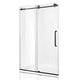 ANZZI Madam Series 60 in. by 76 in. Frameless Sliding Shower Door with Handle