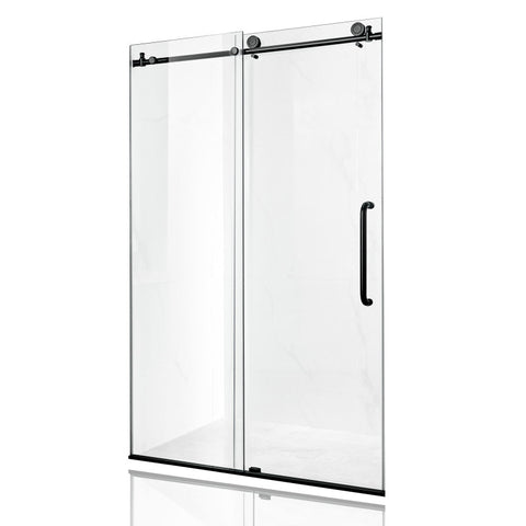 ANZZI Madam Series 48 in. by 76 in. Frameless Sliding Shower Door with Handle