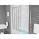 SD-AZ16-01BN - ANZZI 56-in. x 33-in. Accordion-Style Bathtub Shower Door in Brushed Nickel