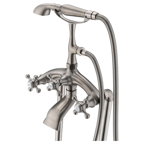 ANZZI Tugela 3-Handle Claw Foot Tub Faucet with Hand Shower