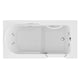 ANZZI 30 in. x 60 in. Right Drain Step-In Walk-In Whirlpool Tub with Low Entry Threshold in White