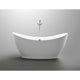 ANZZI Reginald Series 5.67 ft. Freestanding Bathtub in White