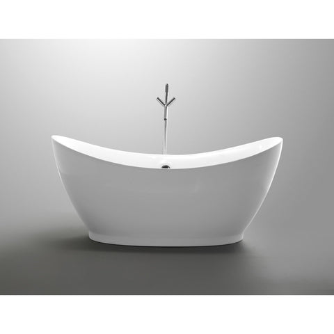 ANZZI Reginald Series 5.67 ft. Freestanding Bathtub in White