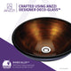 ANZZI Stellar Series Deco-Glass Vessel Sink