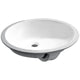 ANZZI Pegasus Series 18.25 in. Ceramic Undermount Sink Basin in White