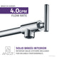 Braccia Series 24" Wall Mounted Pot Filler in Polished Chrome