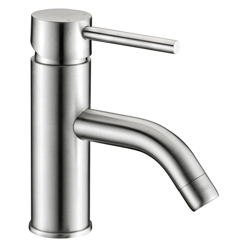 L-AZ030BN - ANZZI Bravo Series Single Hole Single-Handle Low-Arc Bathroom Faucet in Brushed Nickel