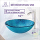 ANZZI Tereali Series Deco-Glass Vessel Sink in Blue Ice