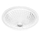 LS-AZ904 - ANZZI Diamante Round Clear Glass Vessel Bathroom Sink with Faceted Pattern