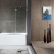 ANZZI 5 ft. Acrylic Rectangle Tub With 48 in. by 58 in. Frameless Hinged tub door