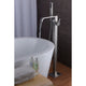 FS-AZ0044BN - ANZZI Angel 2-Handle Claw Foot Tub Faucet with Hand Shower in Brushed Nickel