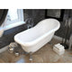 FT-AZ902a - ANZZI Pegasus 5 ft. Claw Foot One Piece Acrylic Freestanding Soaking Bathtub in Glossy White