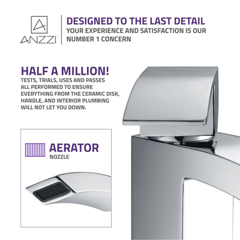 ANZZI Tutti Single Hole Single-Handle Bathroom Faucet