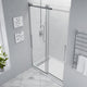 ANZZI Stellar Series 48 in. x 76 in. Frameless Sliding Shower Door with Handle