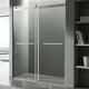 SD-FRLS05802BN - ANZZI Kahn Series 60 in. x 76 in. H Sliding Frameless Shower Door in Brushed Nickel with Tsunami Guard Tempered Glass