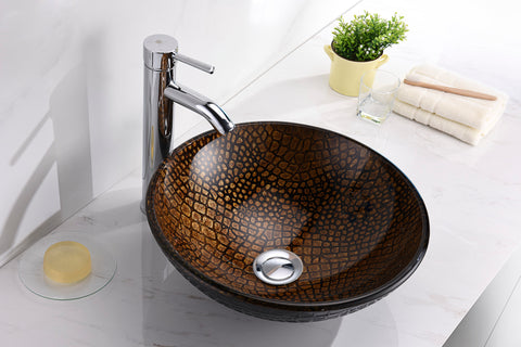Nile Series Vessel Sink in Rugged Hide