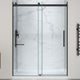 Stellar Series Sliding Frameless Shower Door  with Alcove Shower Base