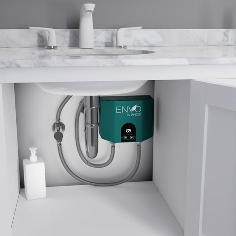 ENVO Ansen Compact Tankless Electric Water Heater, Heat-on-Demand, Endless Hot Water Supply, ETL Certified, Energy and Water Saving